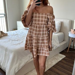 Eryn Mini Dress in Lori Check Print
